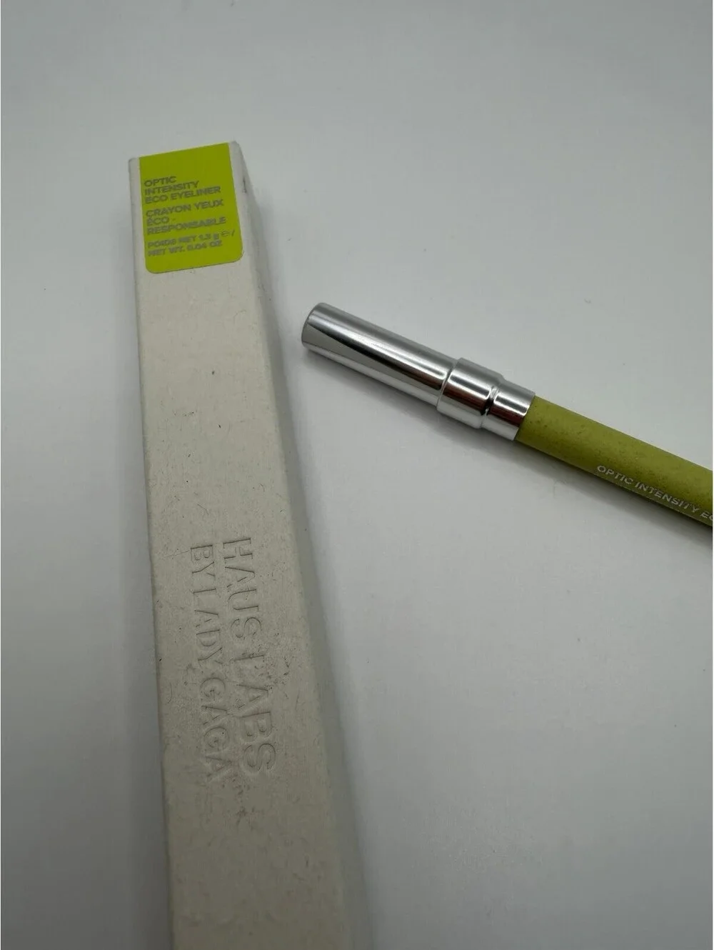 Haus Labs Optic Intensity Eco Eyeliner Chartreuse Matte NIB Vegan Full Size